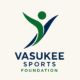 Vasukee Sports Foundation logo with abstract figure in motion representing youth and sports